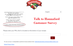TalktoHannaford.com - Win $500 Gift Card - Hannaford Survey