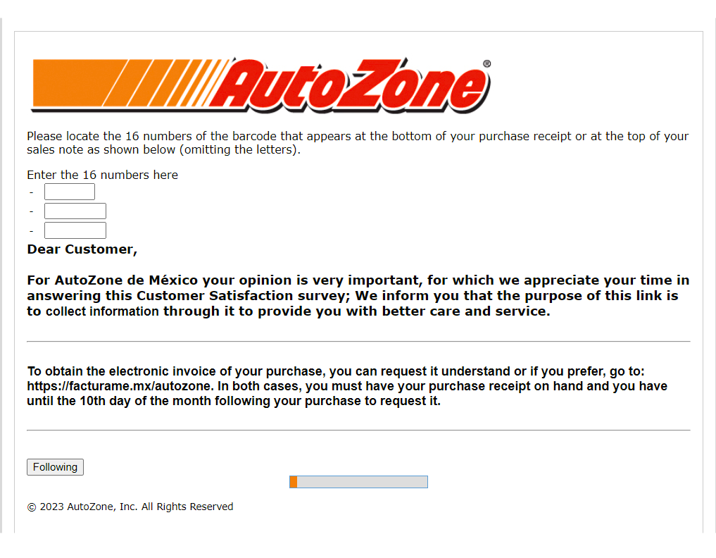 www.autozonecares.com - Win $5K - AutoZone Survey