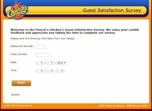 ChurchsChickenSurvey.com - Validation Code - Church Chicken Survey